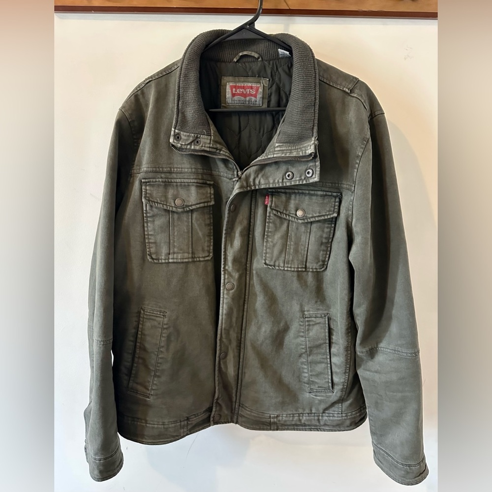 Men’s Levi’s Twilled, Quilted Utility Jacket Large